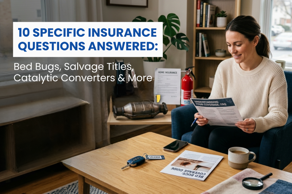 10 Specific Insurance Questions Answered: Bed Bugs, Salvage Titles, Catalytic Converters & More 1 article