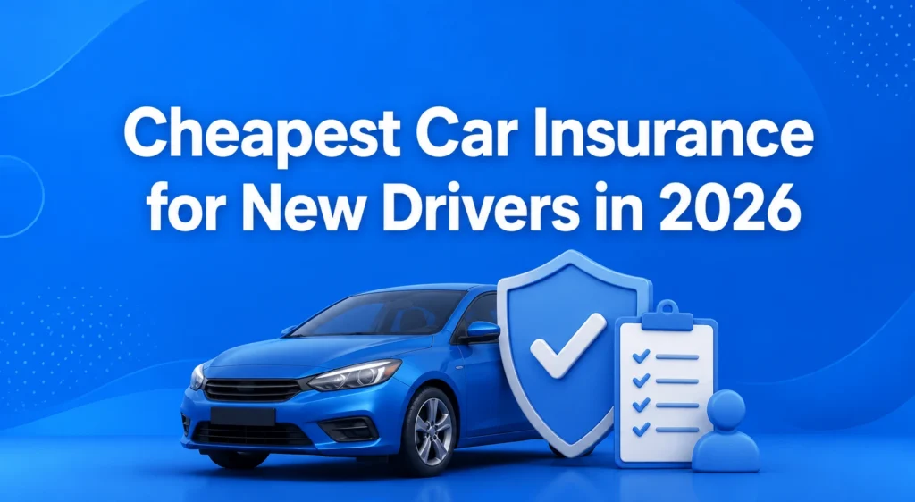 New driver comparing cheapest car insurance quotes online for 2026